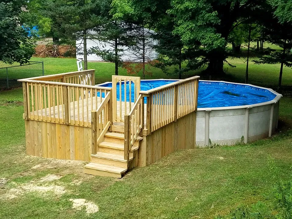 CustomBuilt Pool Decks for WNY Residents Superior Decks, Inc.